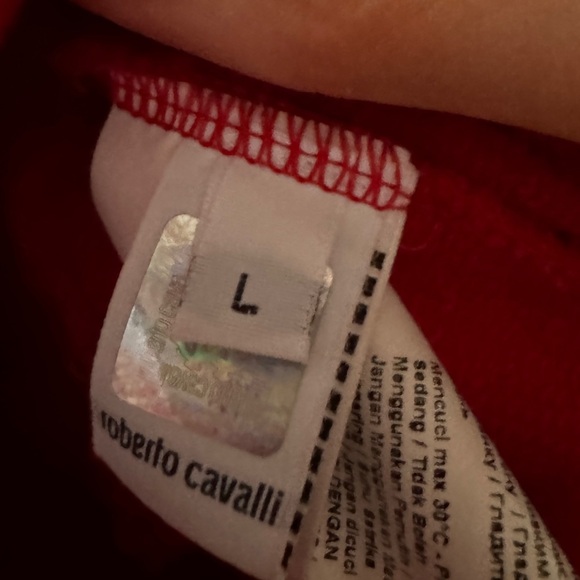 Roberto Cavelli red hoodie - Picture 4 of 4